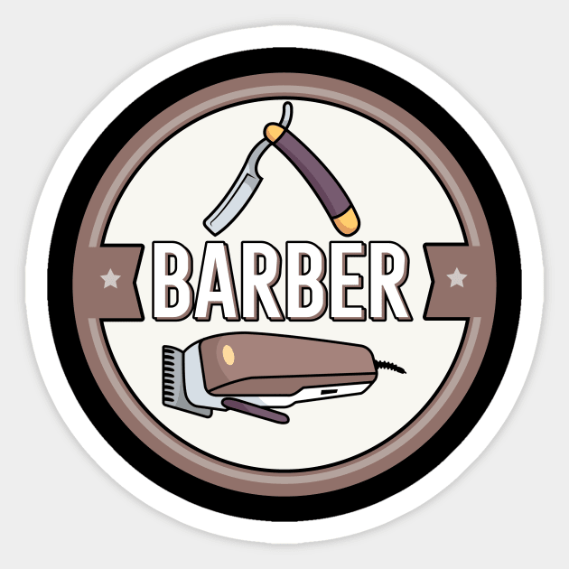 Barber Sticker by maxcode
